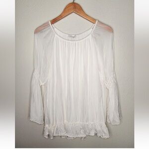 Made in Italy sheer ots top